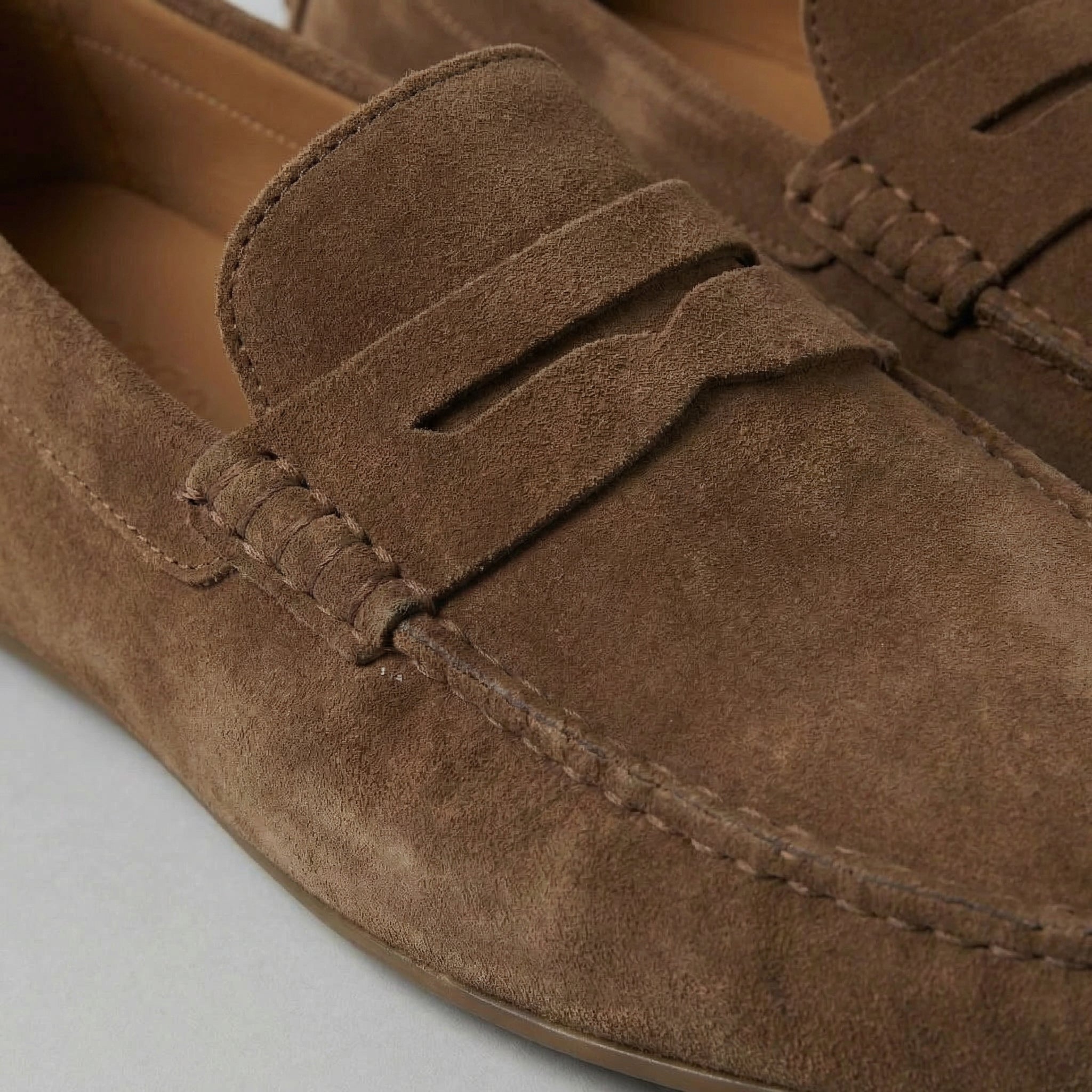 FRANK™ | Klassiske penny loafers i ruskind til mænd