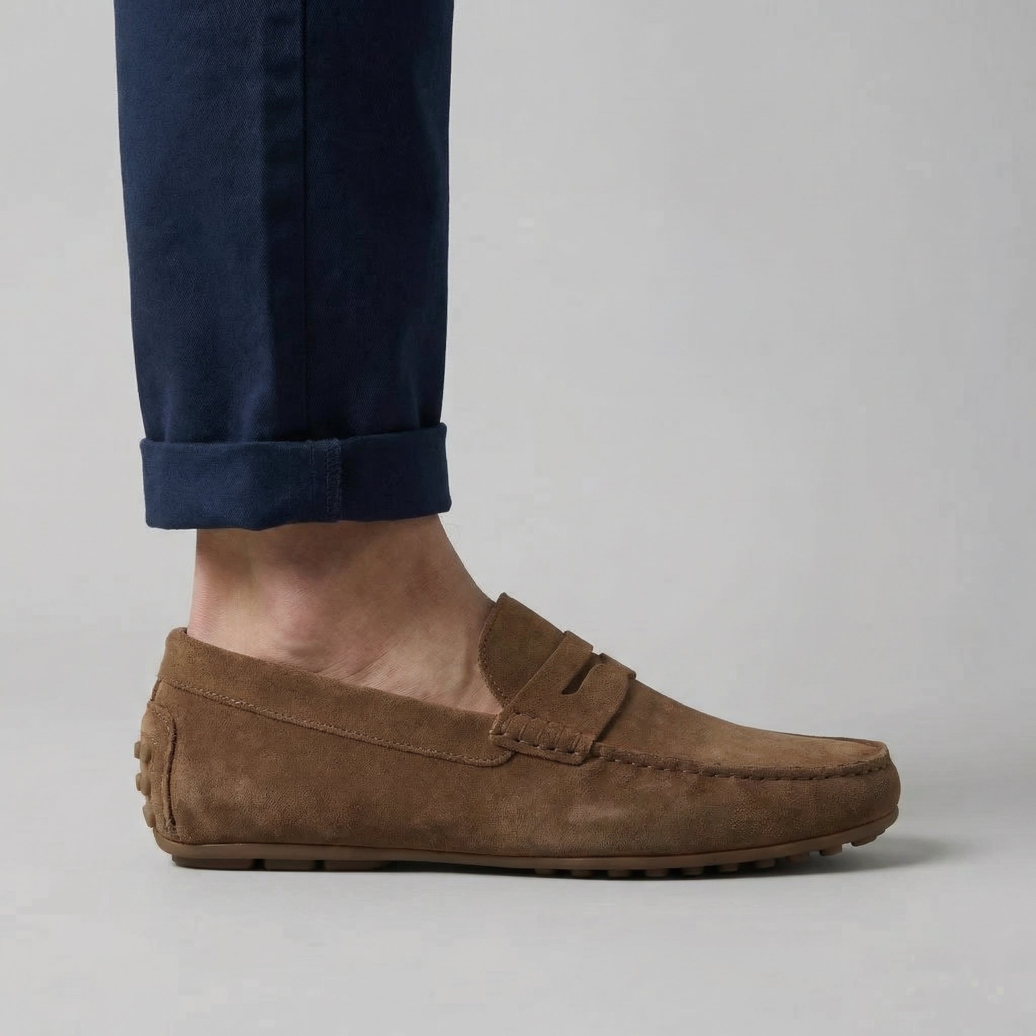 FRANK™ | Klassiske penny loafers i ruskind til mænd
