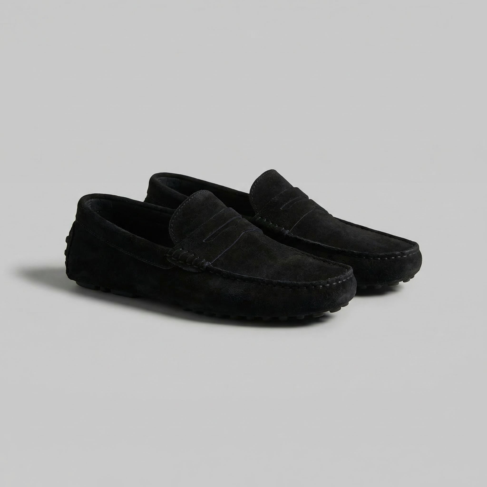 FRANK™ | Klassiske penny loafers i ruskind til mænd