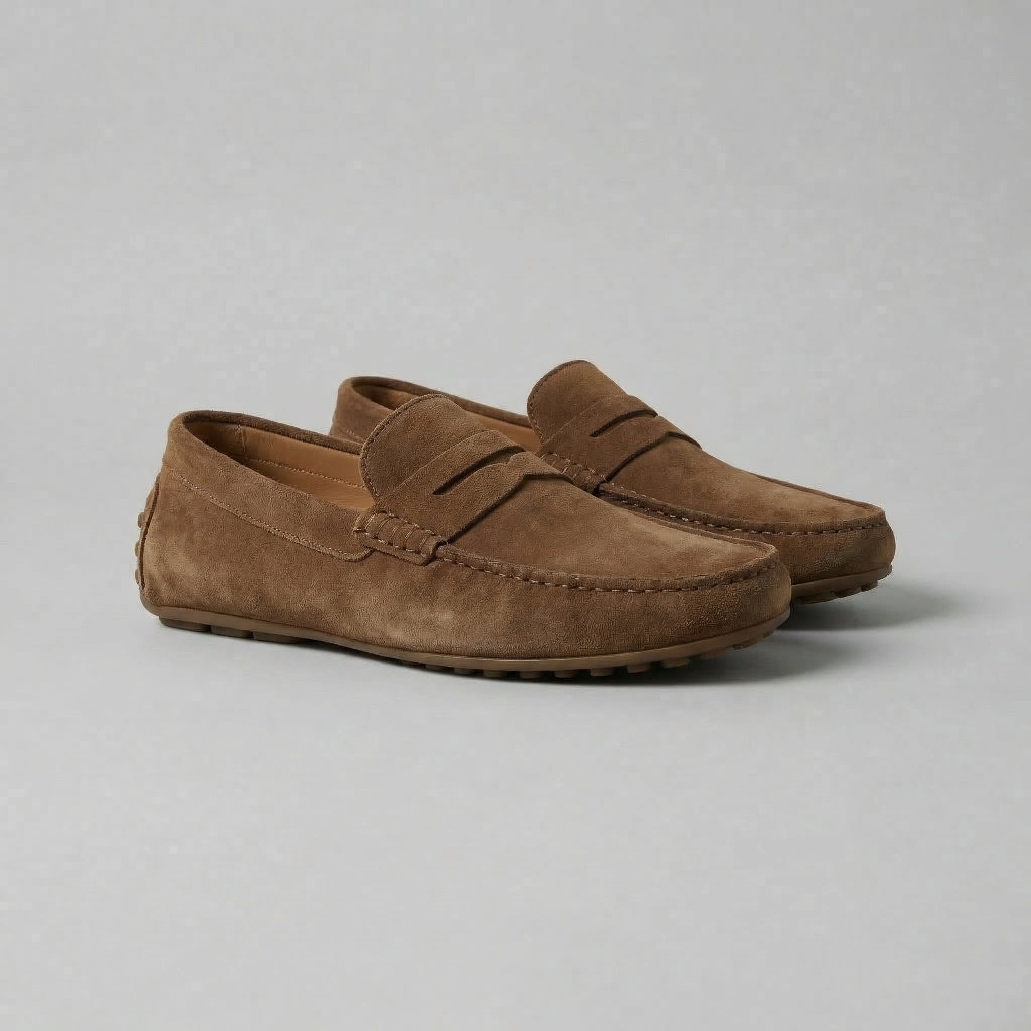 FRANK™ | Klassiske penny loafers i ruskind til mænd