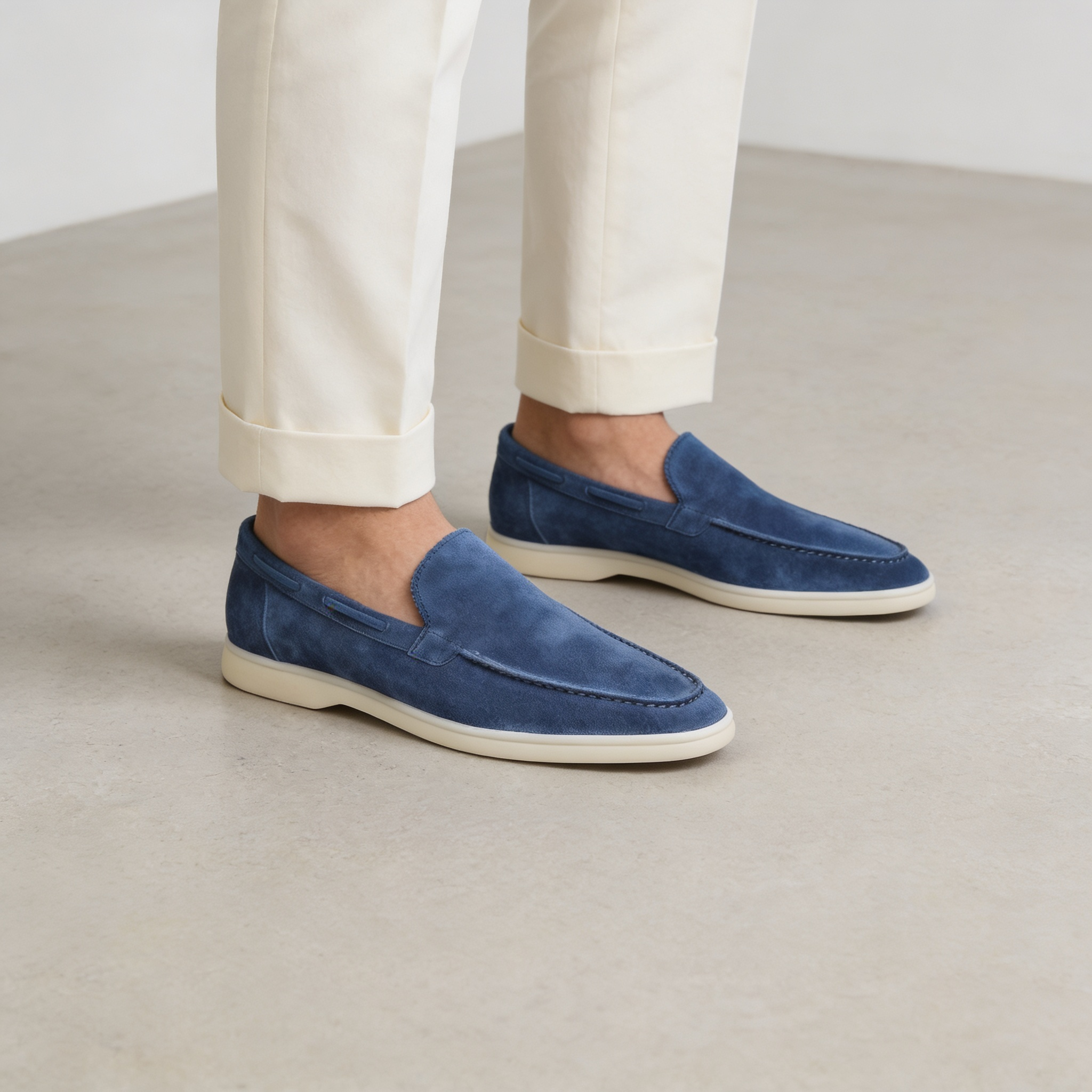 FRANK™ | Loafers i ruskind til mænd