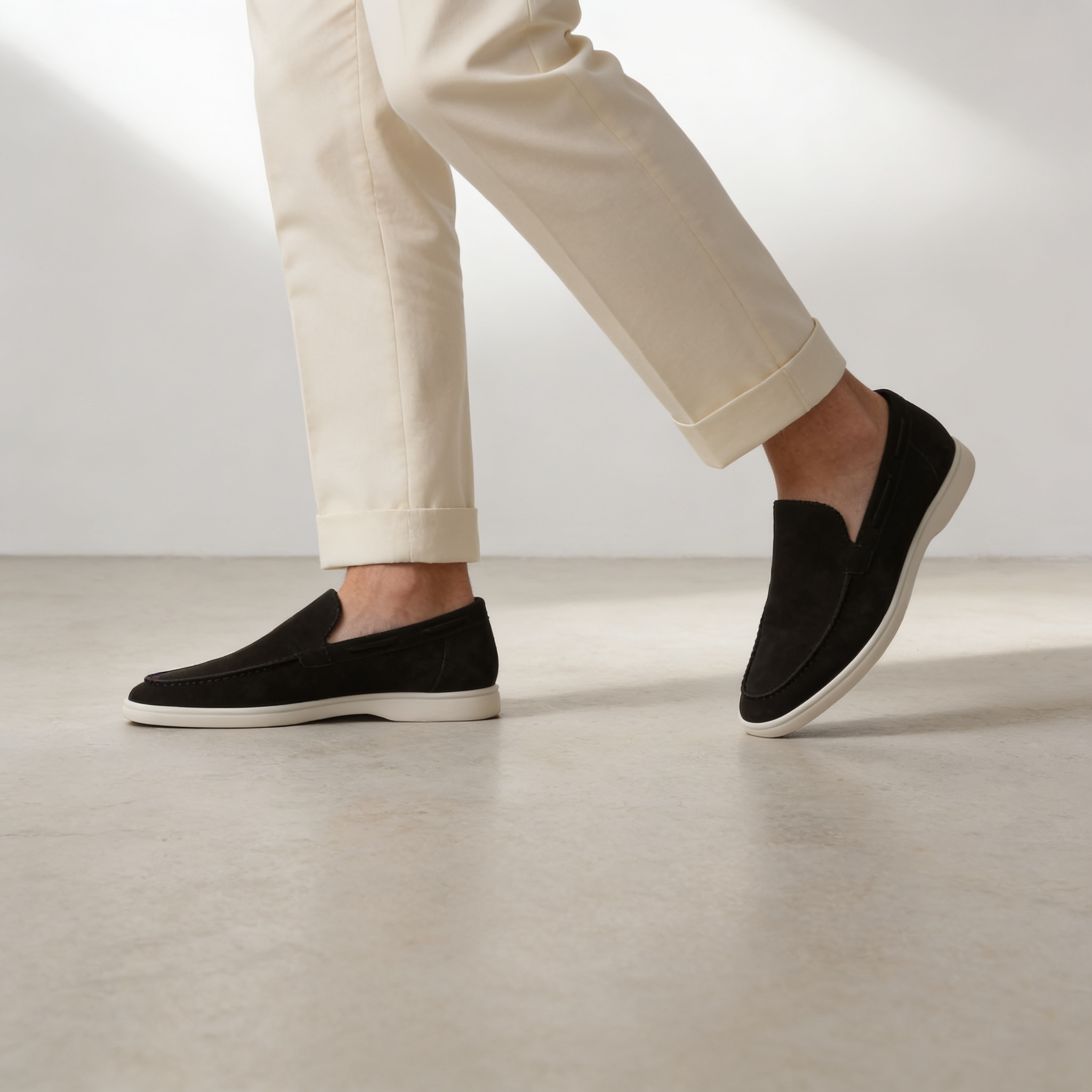 FRANK™ | Loafers i ruskind til mænd