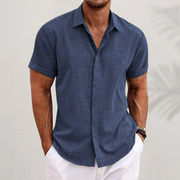 FRANK™ | Kortærmet linnedbluse