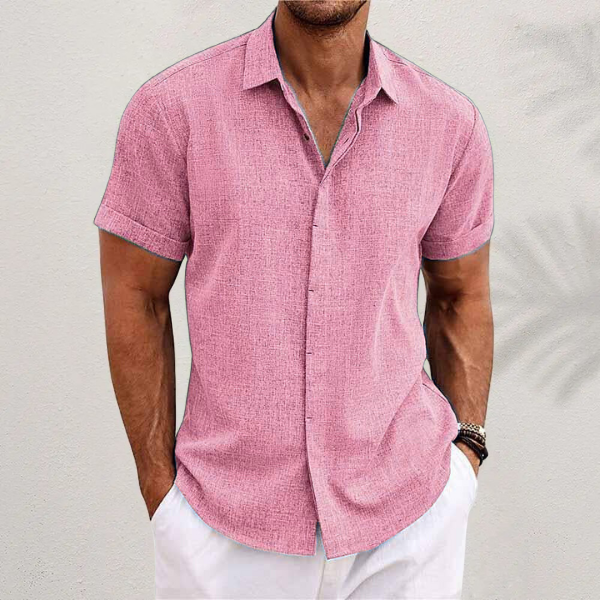FRANK™ | Kortærmet linnedbluse