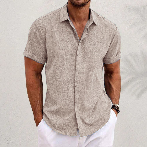 FRANK™ | Kortærmet linnedbluse