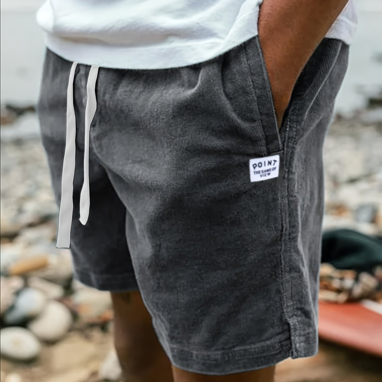 FRANK™ | Shorts med ribkant og snøre