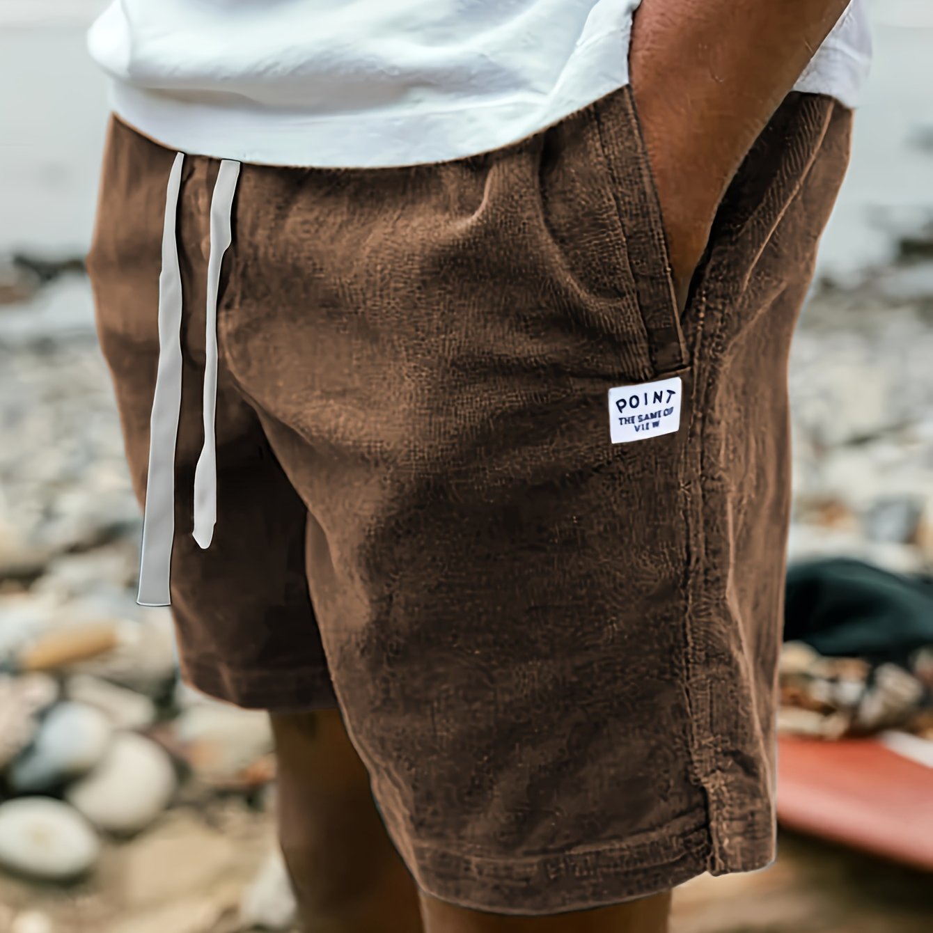 FRANK™ | Shorts med ribkant og snøre