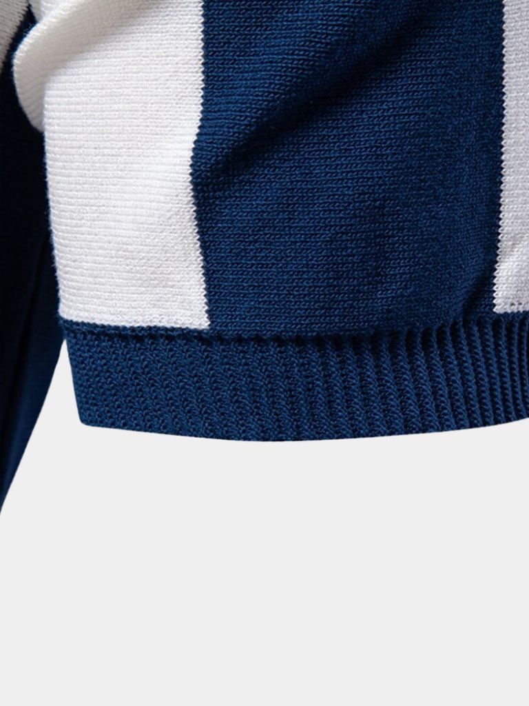FRANK™ | Stribet polo med lynlås