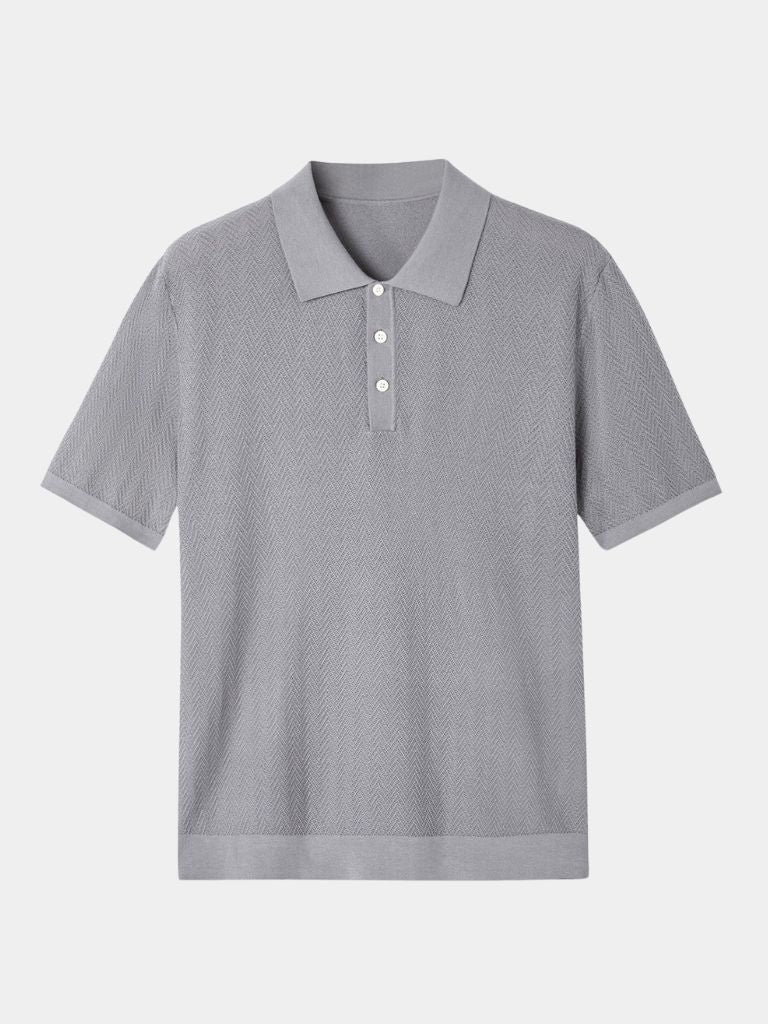 FRANK™ | Chevron-strikket polo
