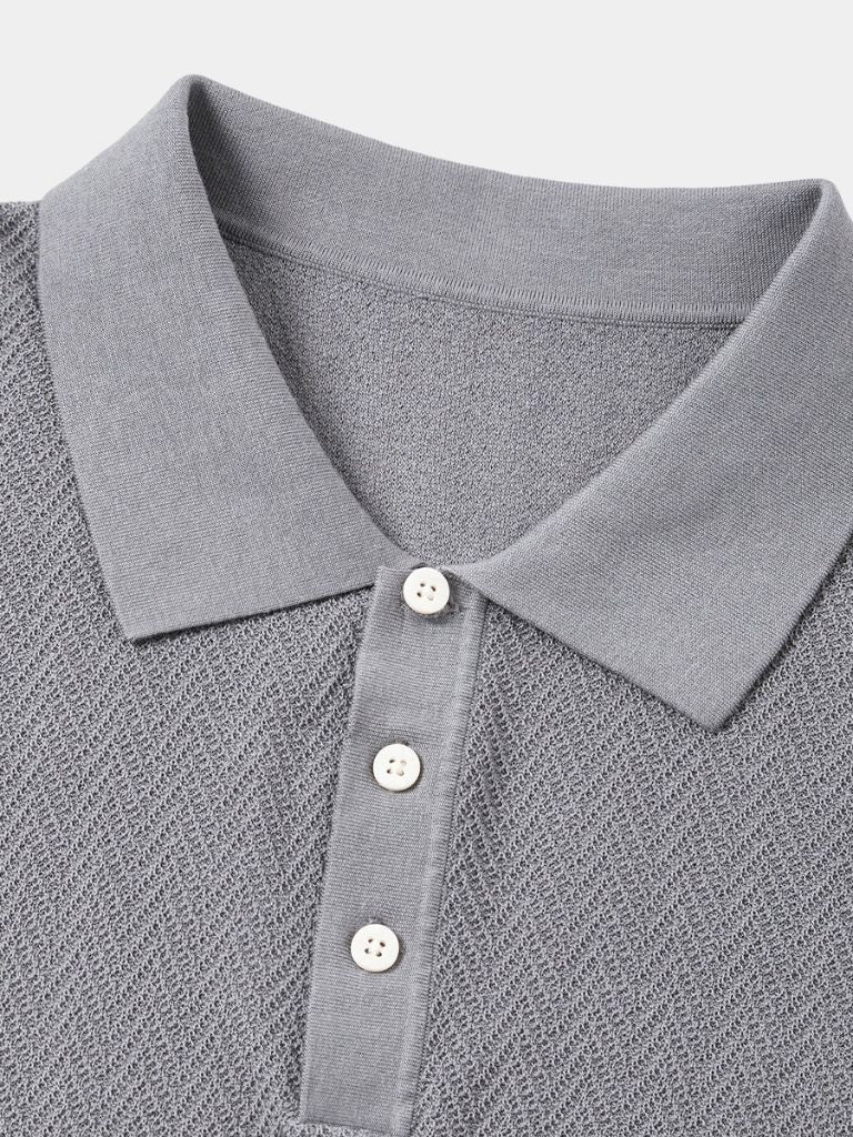 FRANK™ | Chevron-strikket polo