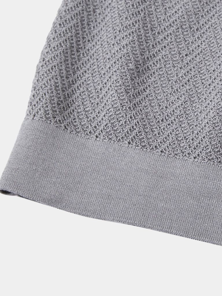 FRANK™ | Chevron-strikket polo