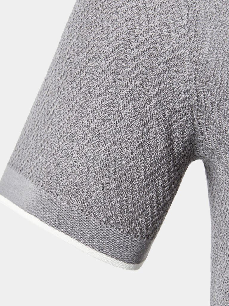 FRANK™ | Chevron-strikket polo