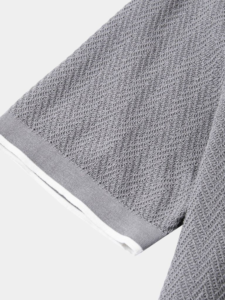 FRANK™ | Chevron-strikket polo