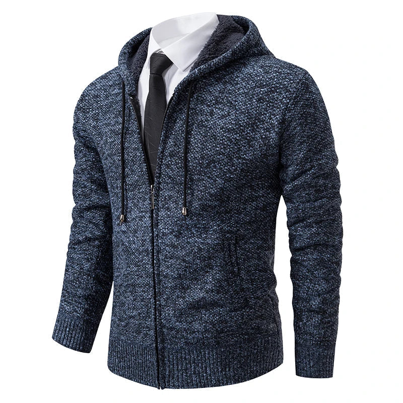 FRANK | FLEECE-CARDIGAN MED LYNLÅS