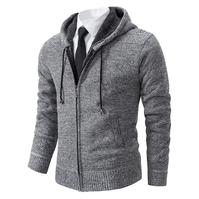 FRANK | FLEECE-CARDIGAN MED LYNLÅS
