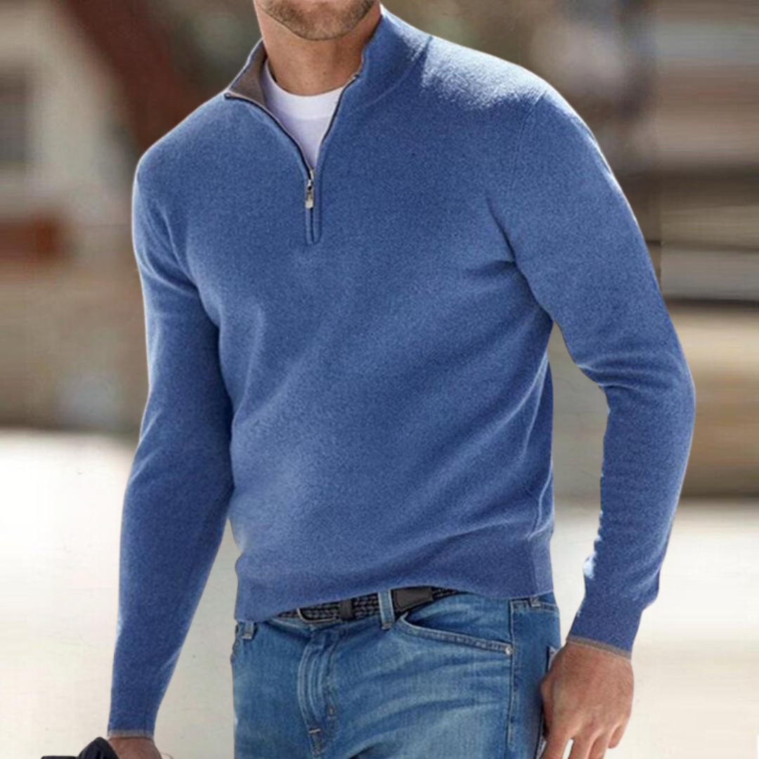FRANK | PULLOVER MED LYNLÅS TIL HERRER