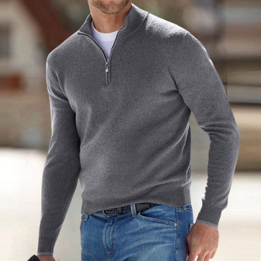 FRANK | PULLOVER MED LYNLÅS TIL HERRER