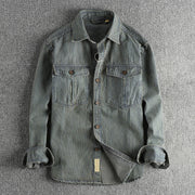 FRANK™ | Stribet denimskjorte