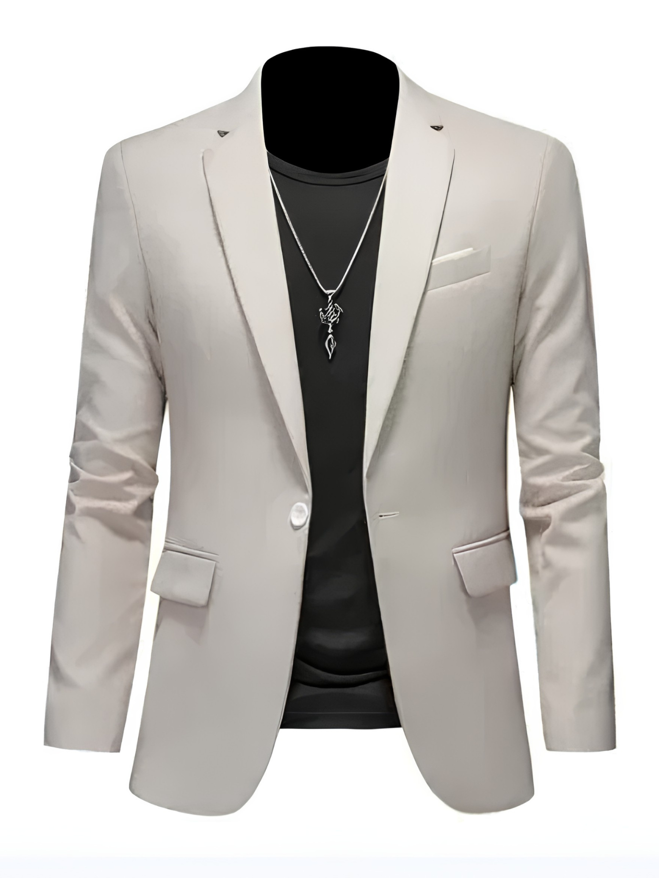 FRANK™ | Vævet blazer i skinny-fit til mænd