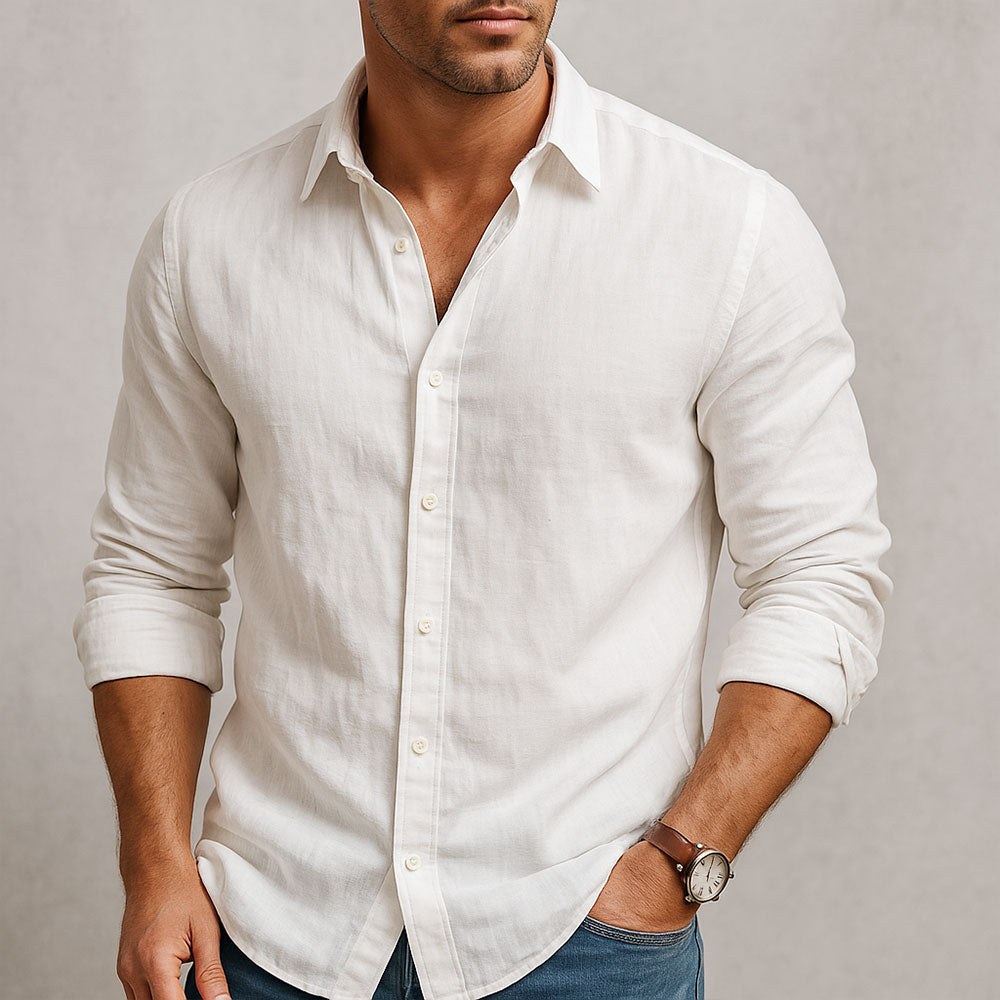 FRANK | ESSENTIAL LINEN-SKJORTE