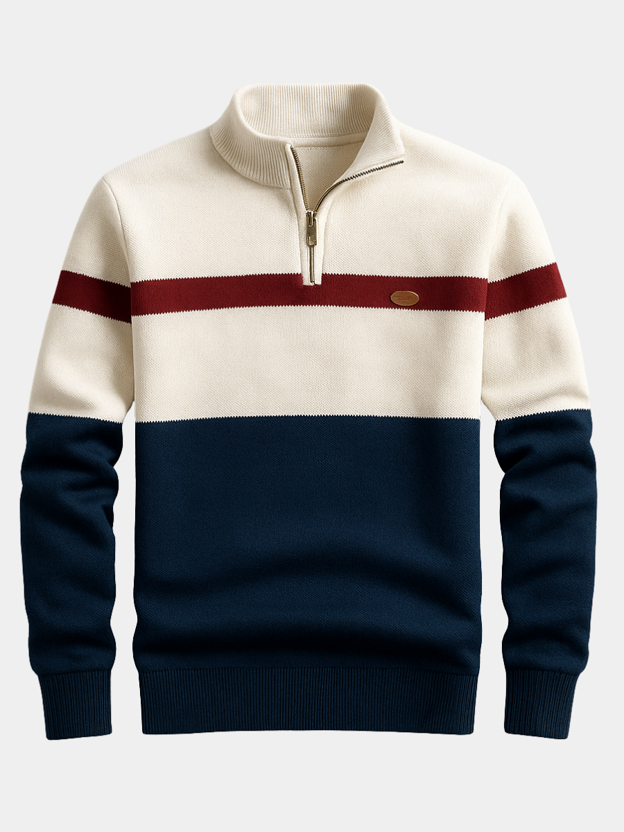 FRANK | HERRE-PULLOVER MED LYNLÅS I KRaven