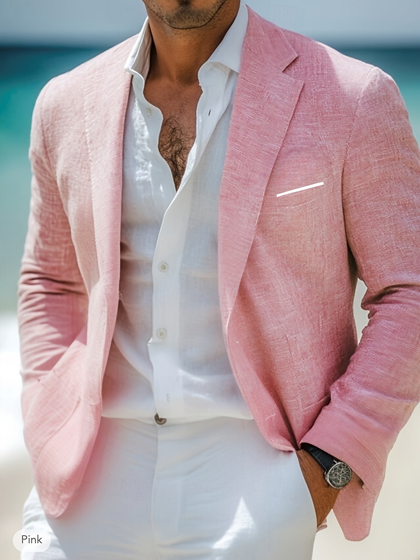 FRANK™ | Herreblazer i bomuld med én knap