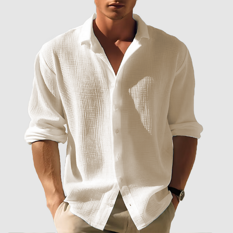 FRANK™ | Skjorte med knapper ned ad fronten