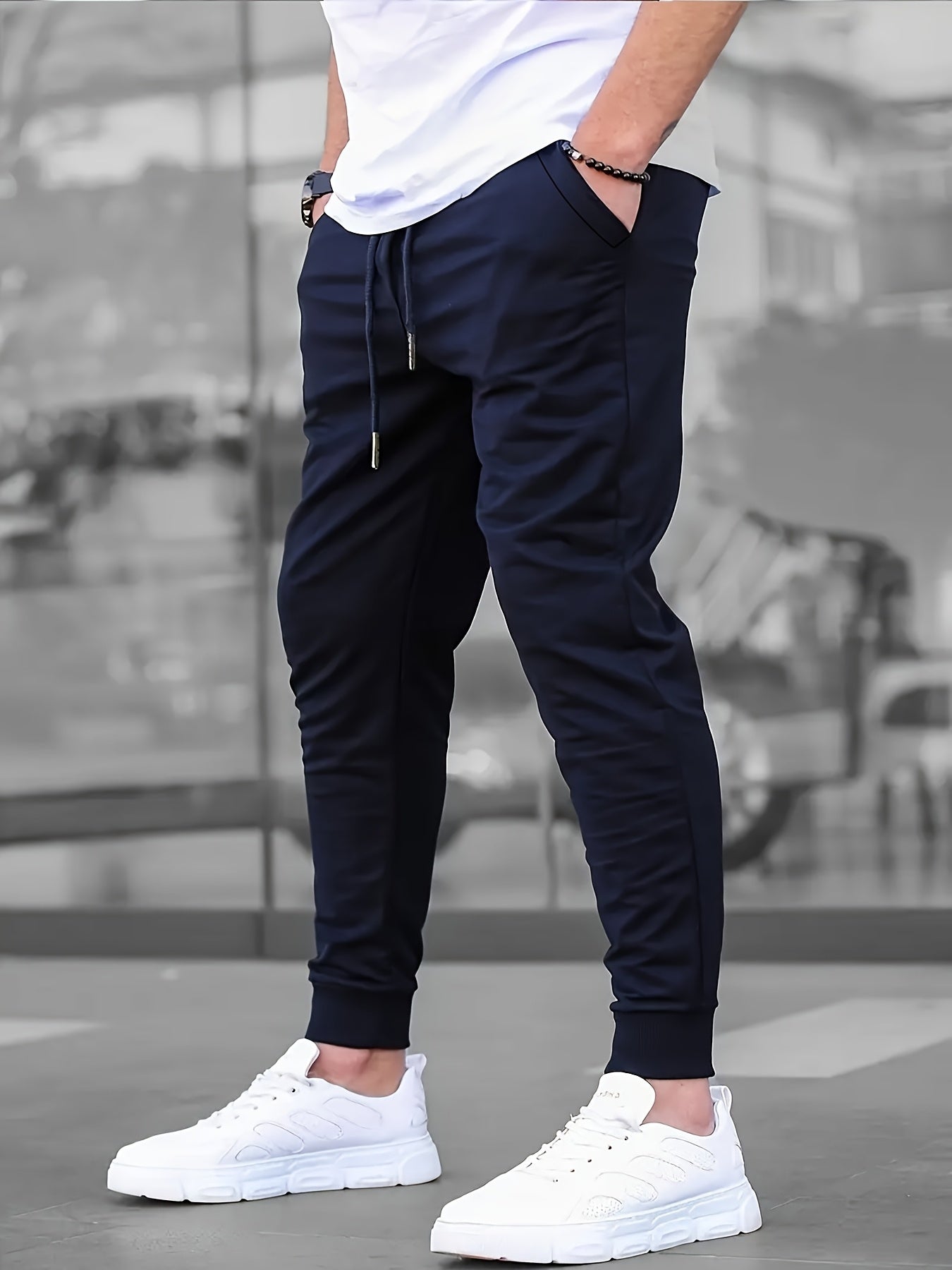 FRANK™ | Joggingbukser i strik med flere lommer til mænd