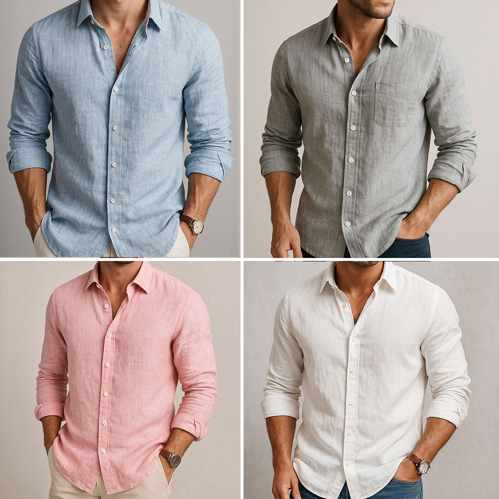 FRANK | ESSENTIAL LINEN-SKJORTE