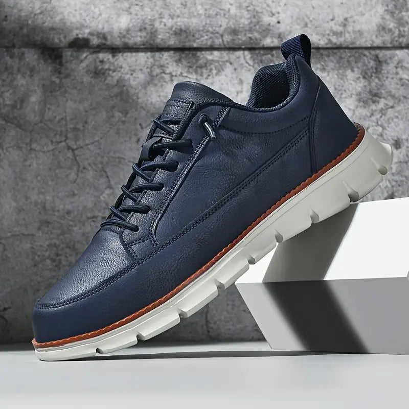 FRANK™ | LÆDERSNEAKERS MED STØTTE