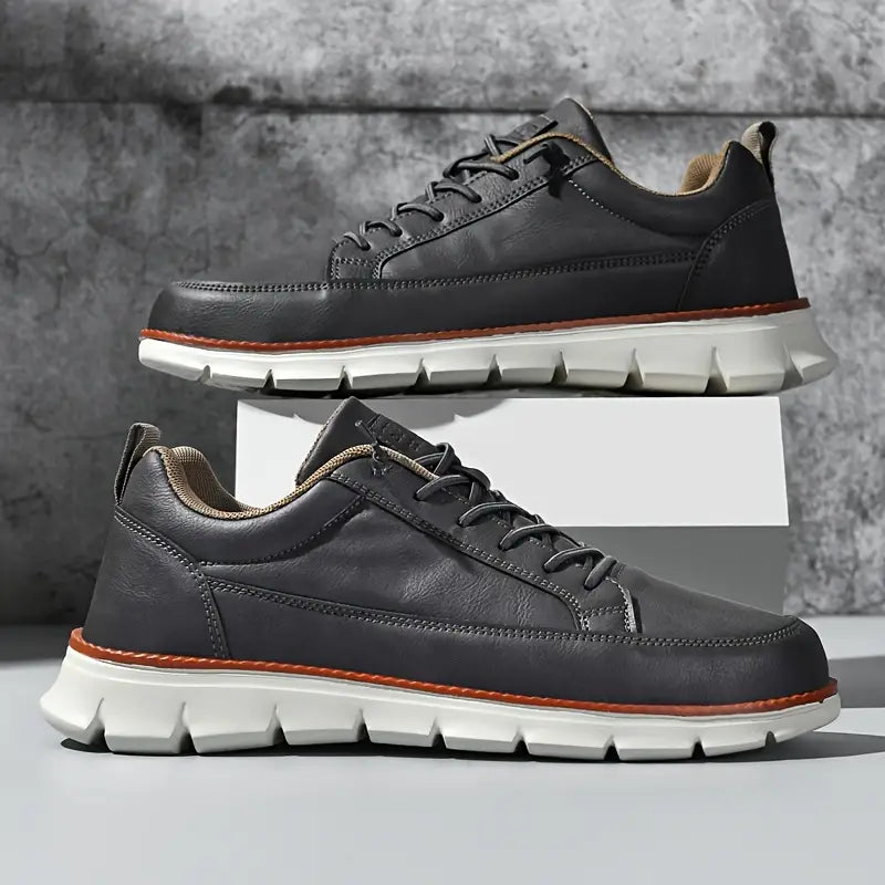 FRANK™ | LÆDERSNEAKERS MED STØTTE
