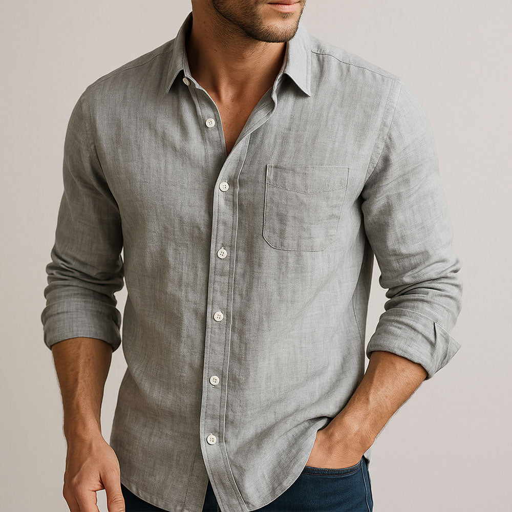 FRANK | ESSENTIAL LINEN-SKJORTE
