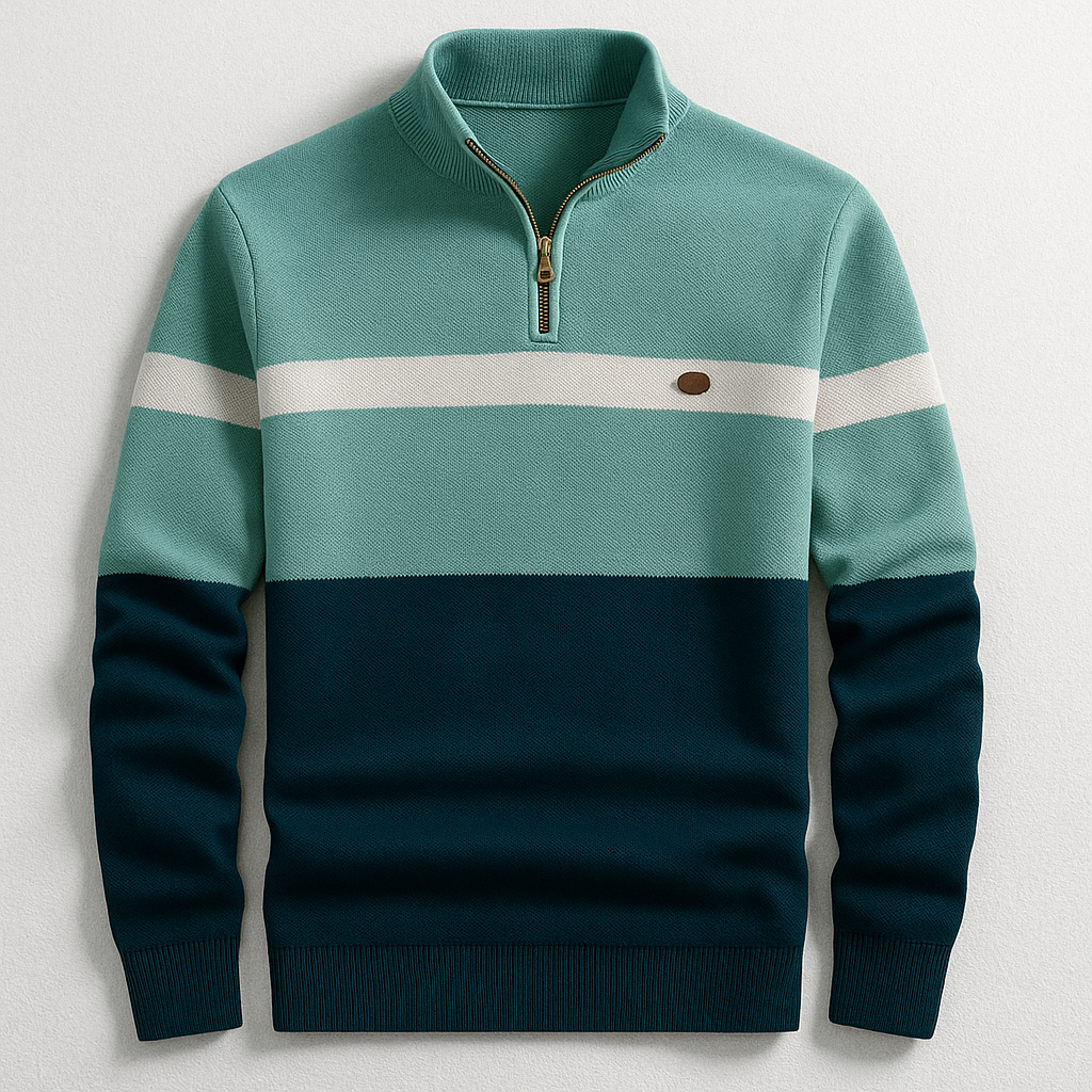 FRANK | HERRE-PULLOVER MED LYNLÅS I KRaven