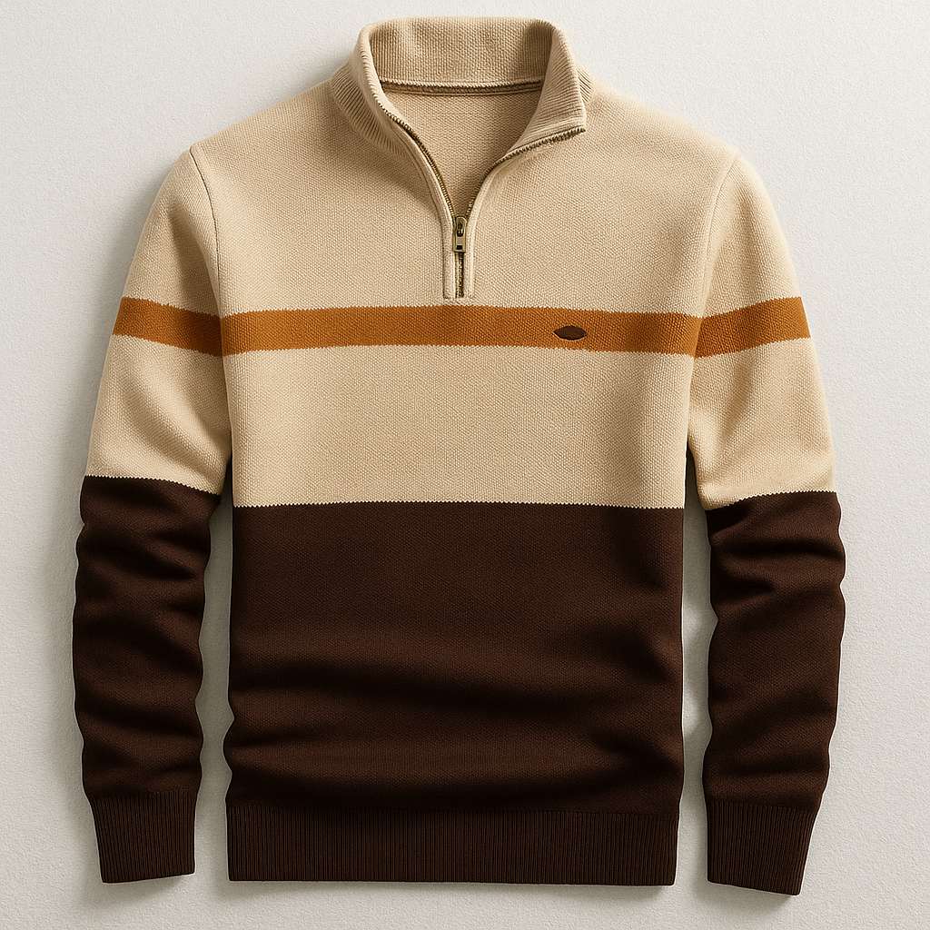 FRANK | HERRE-PULLOVER MED LYNLÅS I KRaven