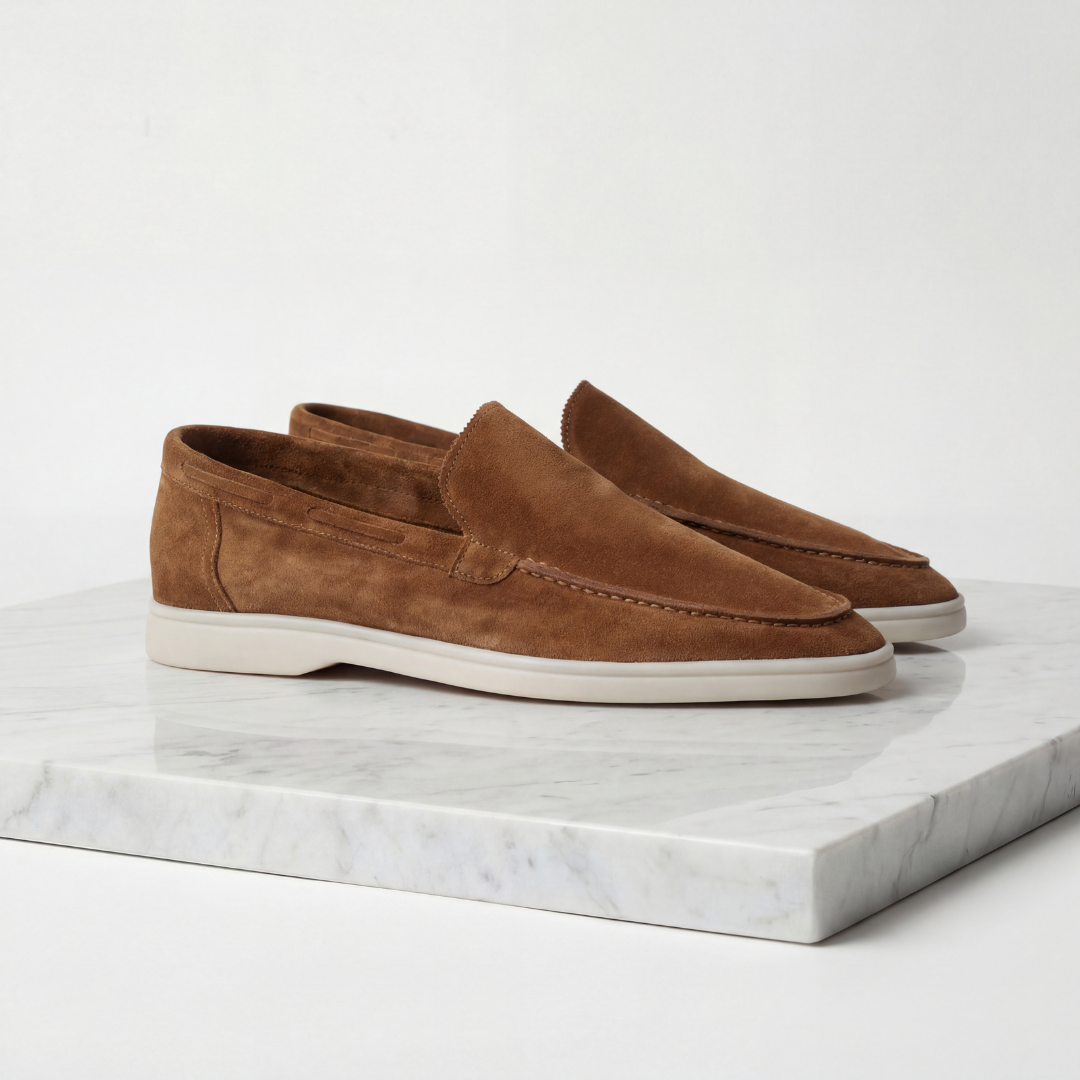 FRANK™ | Loafers med børstet overflade