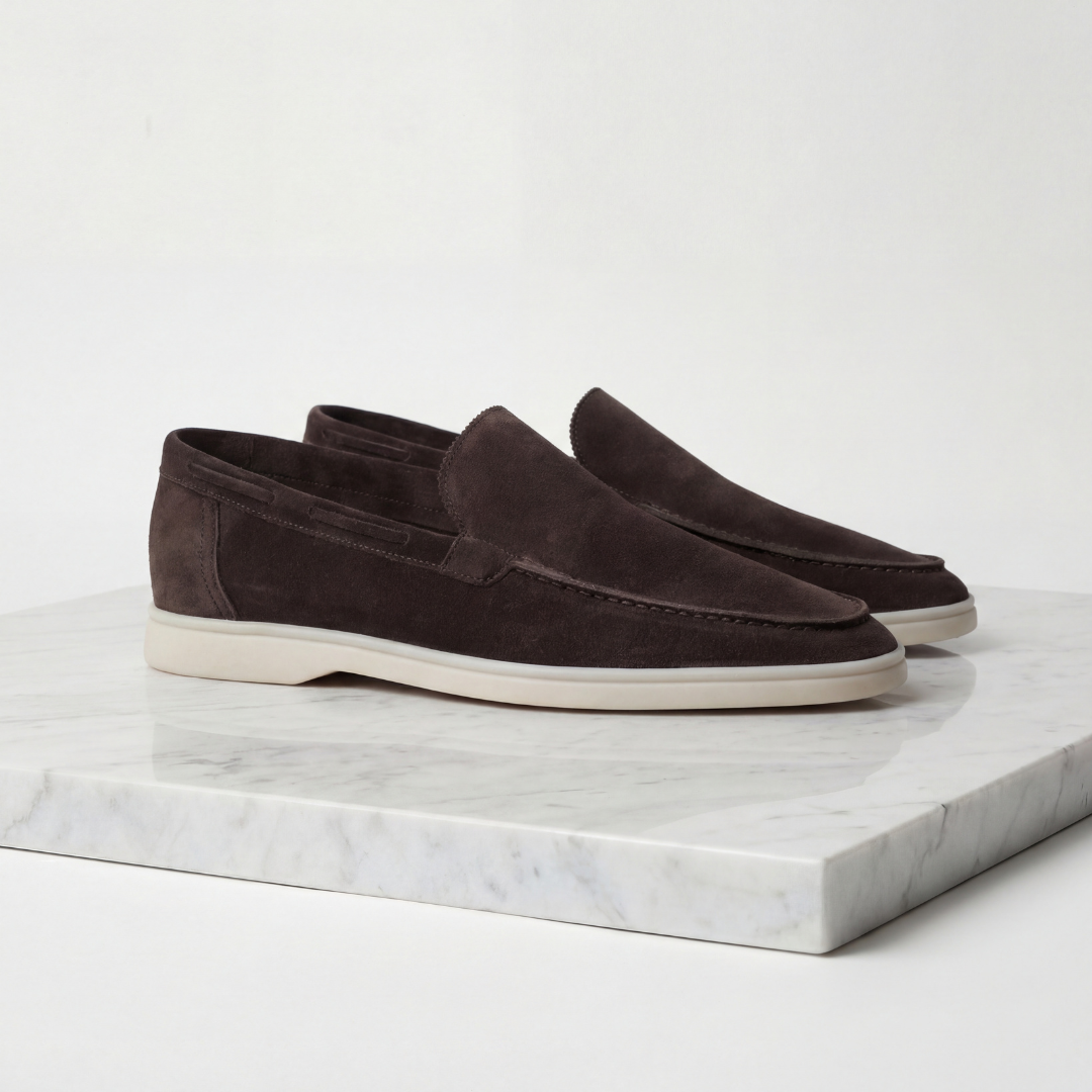 FRANK™ | Loafers med børstet overflade