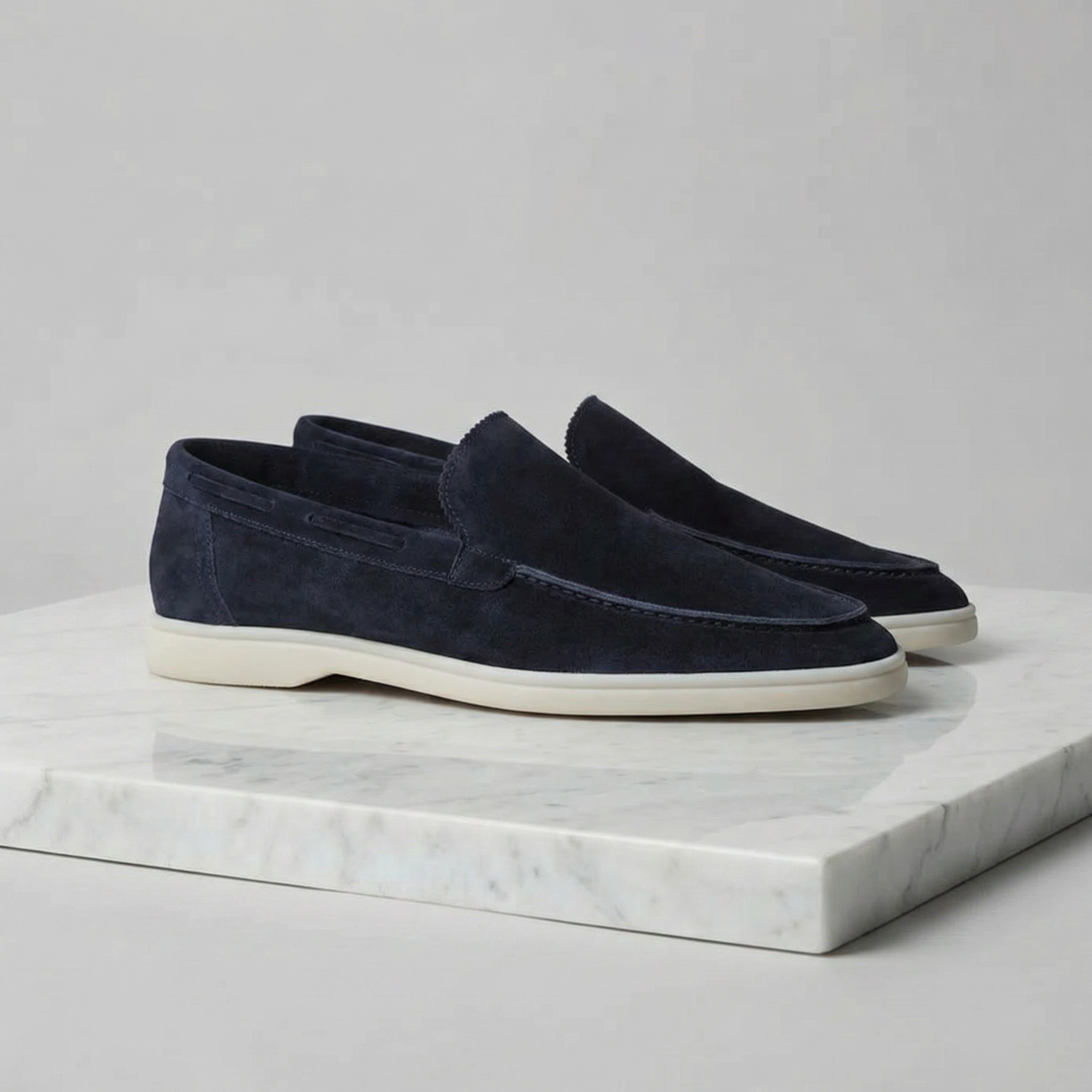 FRANK™ | Loafers med børstet overflade