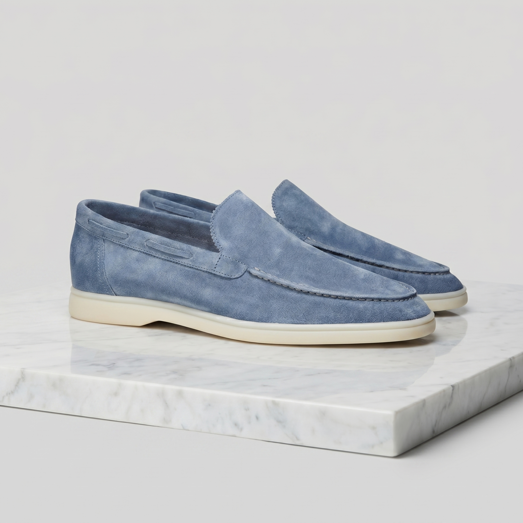 FRANK™ | Loafers med børstet overflade