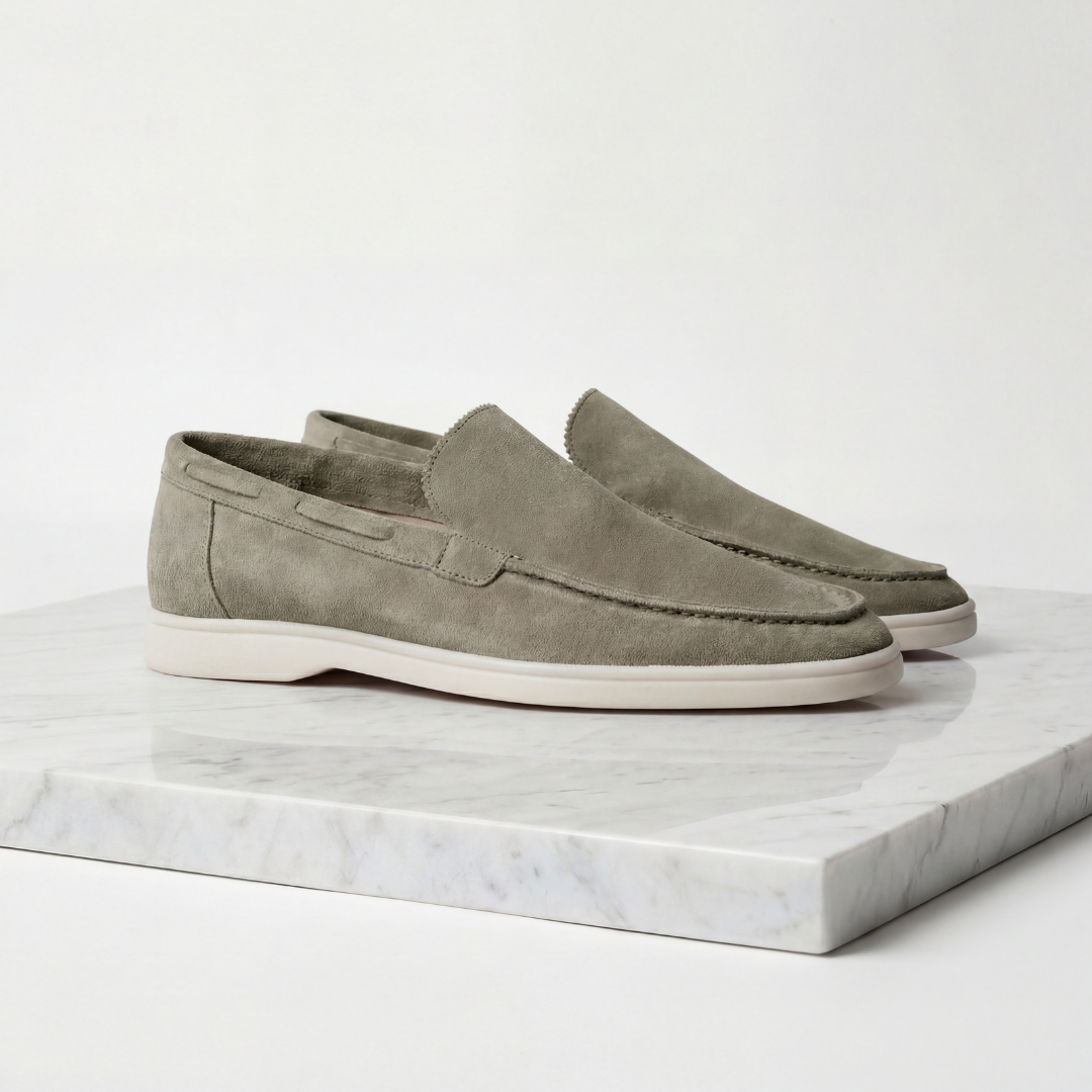FRANK™ | Loafers med børstet overflade