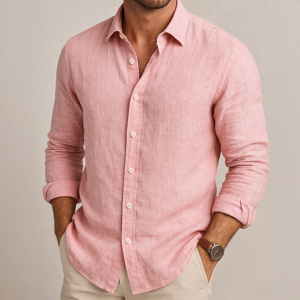 FRANK | ESSENTIAL LINEN-SKJORTE