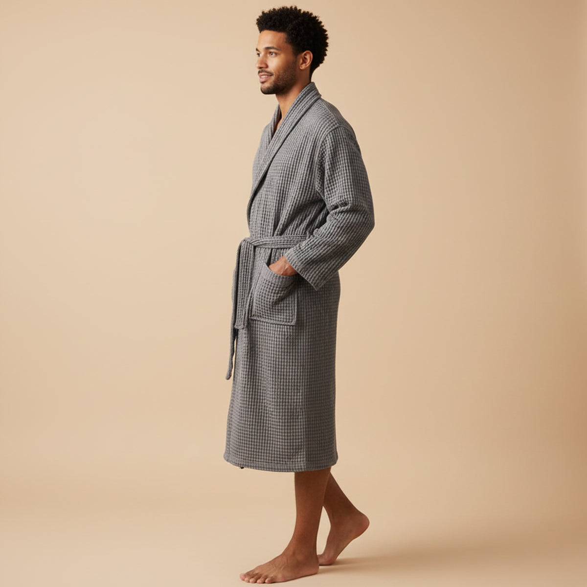 FRANK™ | Badekåbe med vaffelmønster
