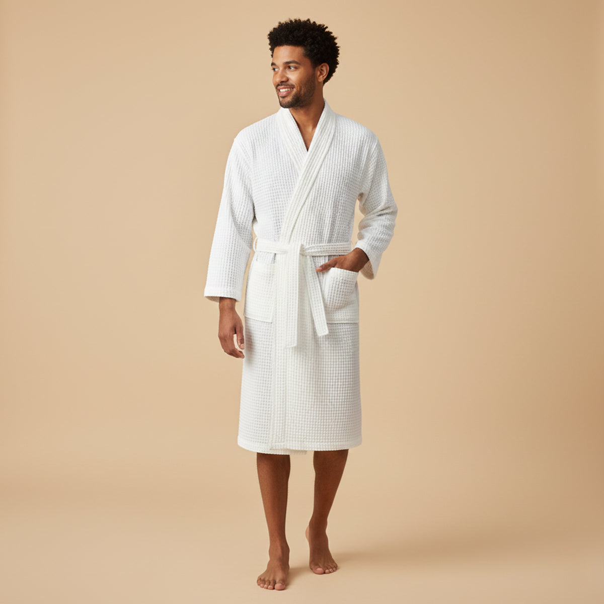 FRANK™ | Badekåbe med vaffelmønster