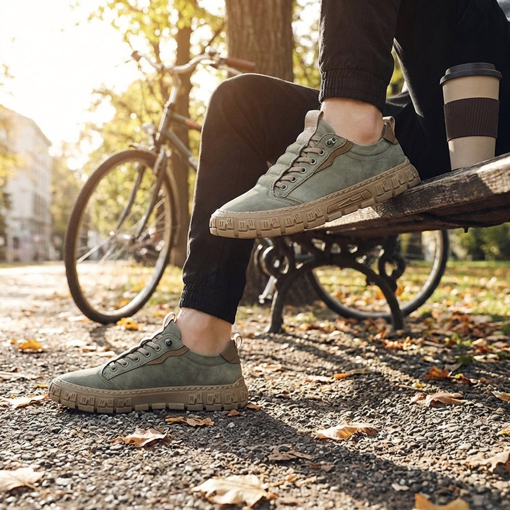 FRANK™ | Trail-sneakers i canvas til mænd