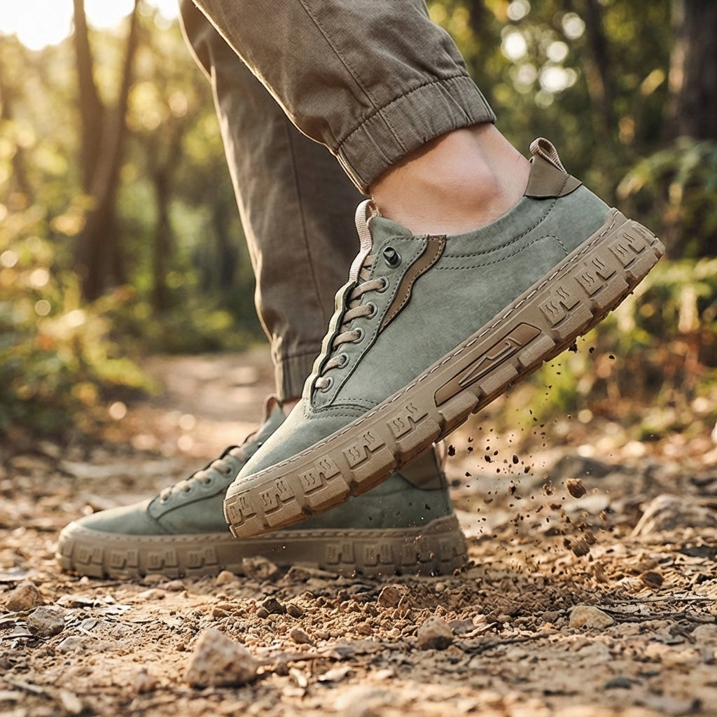 FRANK™ | Trail-sneakers i canvas til mænd