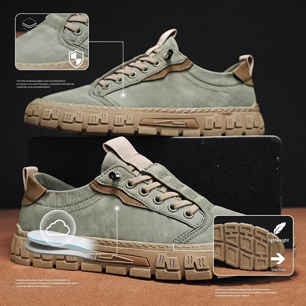 FRANK™ | Trail-sneakers i canvas til mænd