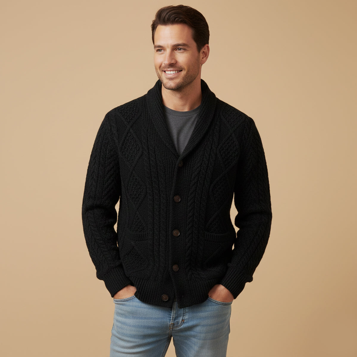 FRANK™ | Cardigan med knapper foran