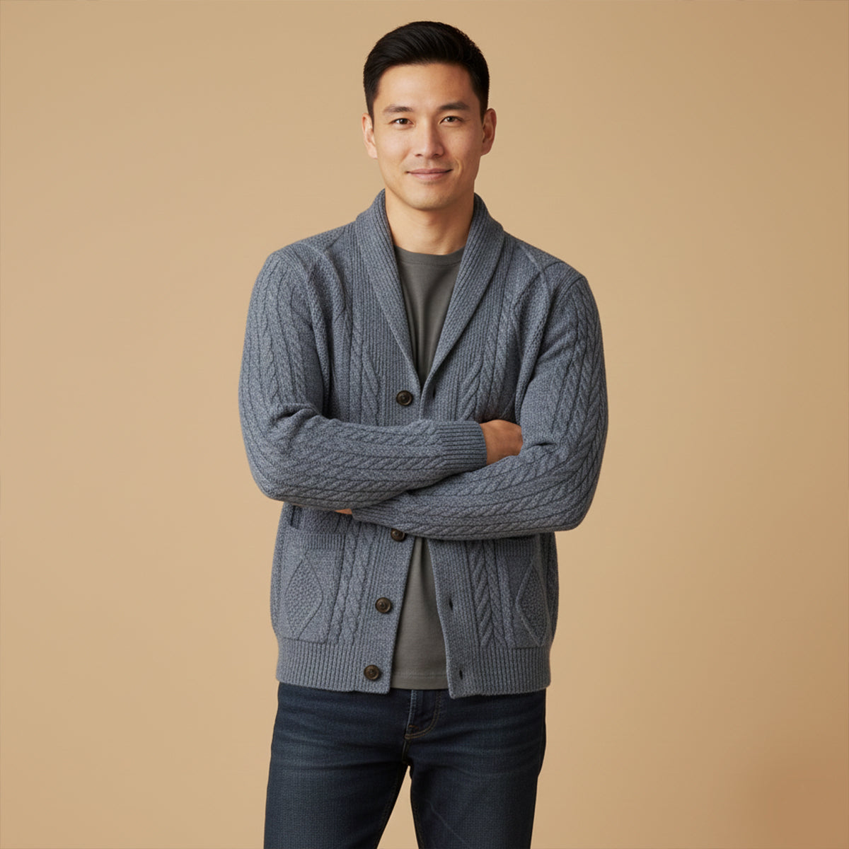 FRANK™ | Cardigan med knapper foran