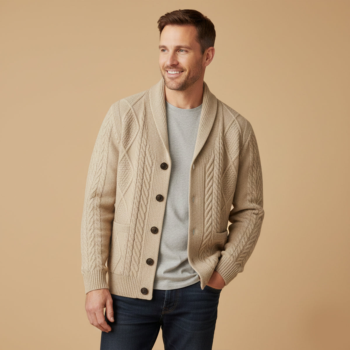 FRANK™ | Cardigan med knapper foran