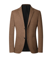 FRANK™ | Strikket herreblazer med to knapper