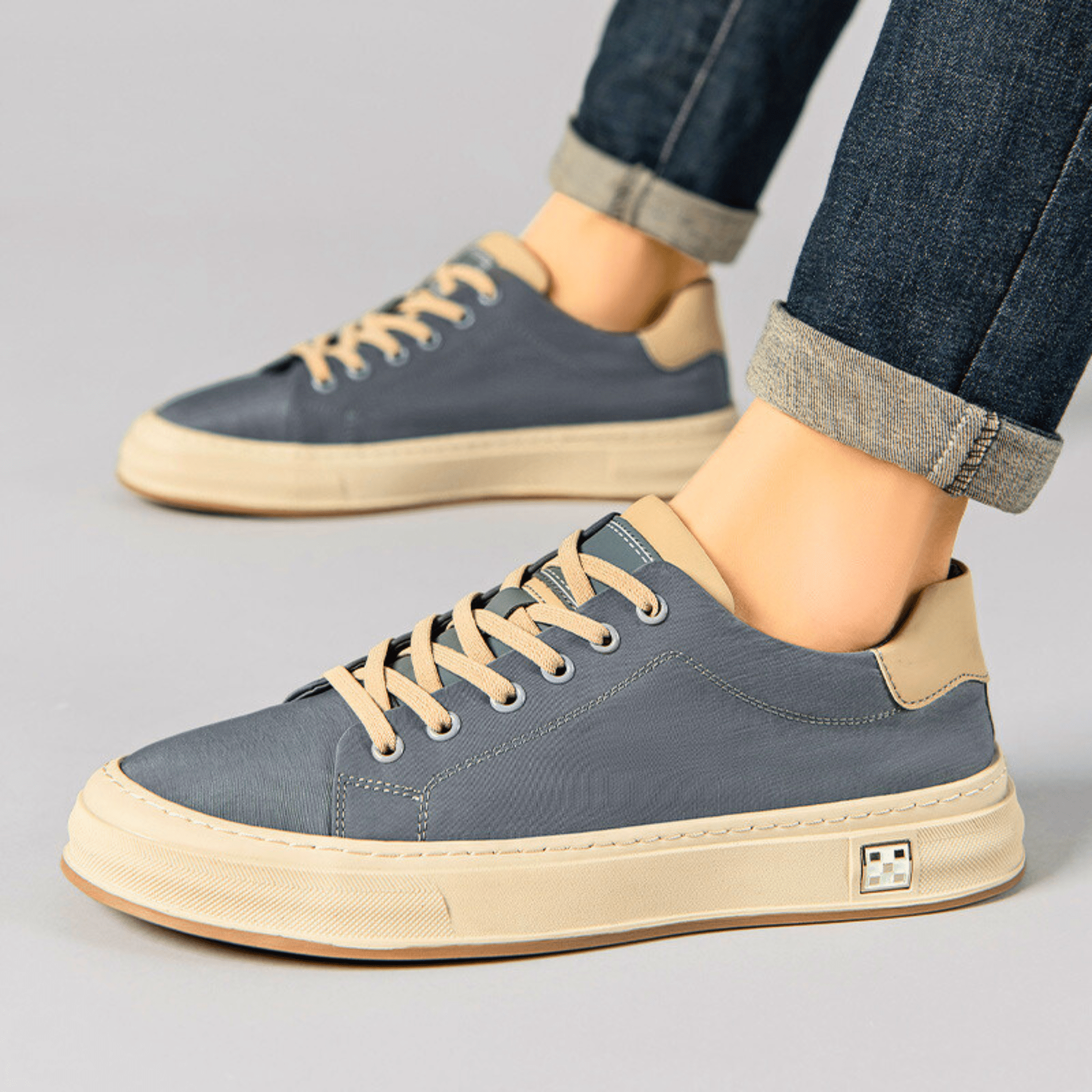 FRANK™ | AFSLAPPEDE STOFSNEAKERS TIL MÆND